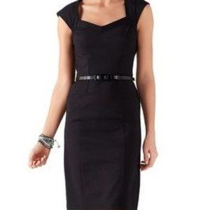 New WHBM Black Sheath Dress  SZ 8